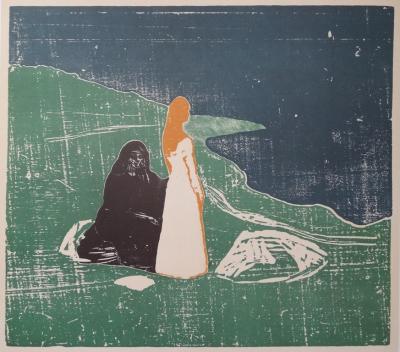 Edvard MUNCH - Jeunesse et vieillesse, Affiche lithographique originale 1969 2