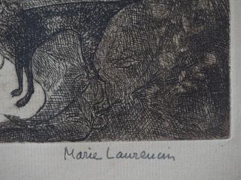 Marie LAURENCIN - Le Pont de Passy, Gravure originale 2
