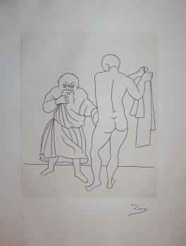 André DERAIN - L’examen, Gravure signée - 1951 2