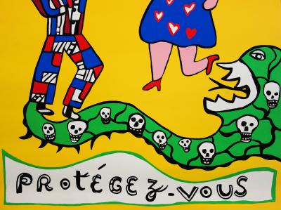 Niki de Saint Phalle : Vive l’Amour - Sérigraphie originale (1990) 2