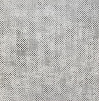 François MORELLET - 2 trames de chevrons-positif, 1959 - Sérigraphie signée au crayon 2