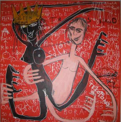 KOKIAN (né en 1971) - African Queen - Acrylique sur toile 2