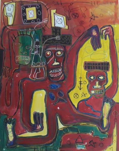 Rodrigue « Obodjé » Kouamé - La renaissance - 2018 - Basquiat extended 2