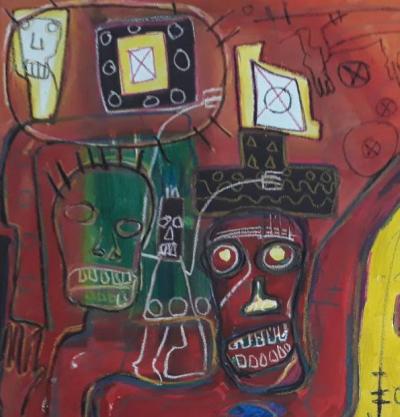 Rodrigue « Obodjé » Kouamé - La renaissance - 2018 - Basquiat extended 2