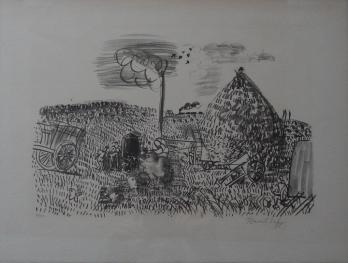 Raoul DUFY - La moisson, Lithographie originale Signée 2