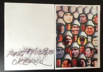 ERRO - «Projet n°1 d’affiche XXe Trophée Lancôme», 1989 - Collage sur papier signé et daté 2