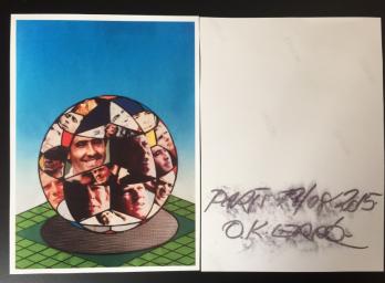 ERRO - Projet n°2 d’affiche XXe Trophée Lancôme, 1989, Collage signé 2