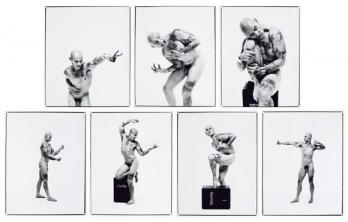 Jean-Luc VERNA - Anatomie artistique de l’homme, 2000, 7 photographies en noir et blanc 2