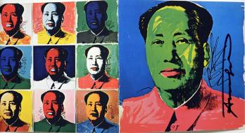 Andy WARHOL - Mao , 1972 - Carton d’invitation signé au crayon 2