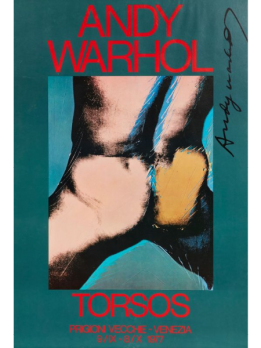 Andy WARHOL - « Torsos », 1977, Affiche originale 2