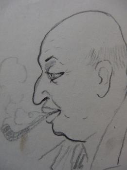 Georges MANZANA-PISSARRO - Deux portraits des hommes, Lot de 2 dessins originaux 2