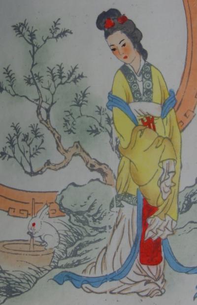 Yu T’ING SHIH - Chang Li Hua, Dessin original à l’aquarelle sur soie 2