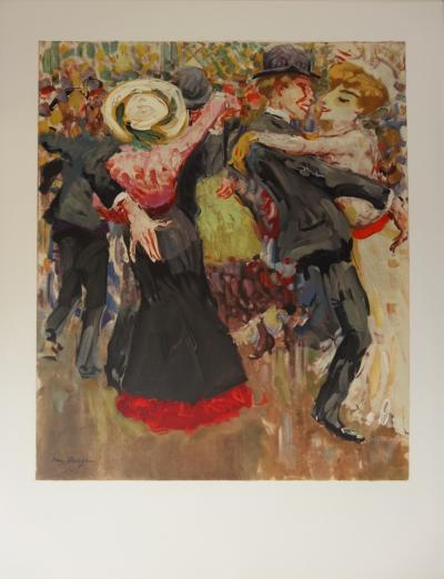 Kees VAN DONGEN (d’après) : Danse au Moulin de la Galette - Lithographie signée