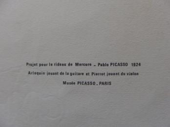Pablo PICASSO (d’après) - Arlequin et Pierrot, Lithographie 2