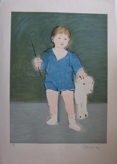 Pablo PICASSO (d’après) - Enfant et agneau, Lithographie 2