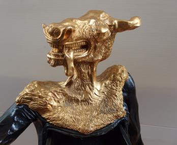 Salavador DALI - Minotaure à tête dorée (grand modèle), Sculpture originale signée 2