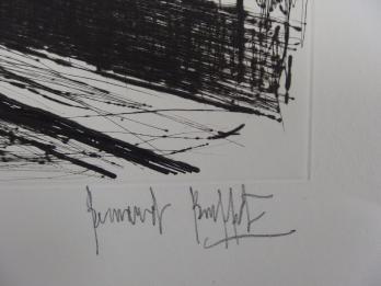 Bernard BUFFET - Entrée du hameau - Gravure originale signée au crayon 2