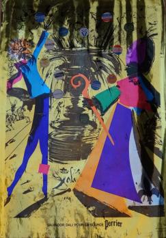 Salvador DALI - Perrier, Sérigraphie en couleurs signée (1969) 2