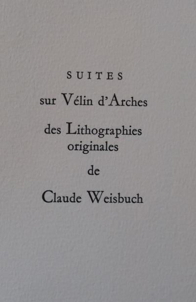 Claude Weisbuch - Apparition fantastique - LIthographie originale #1980 2