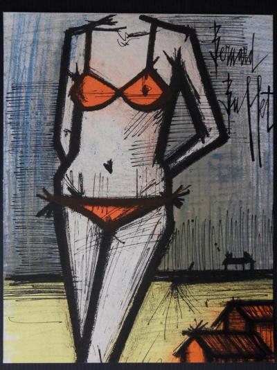 Bernard BUFFET - Le Bikini, 1967 - Lithographie originale signée 2