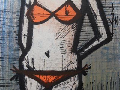 Bernard BUFFET - Le Bikini, 1967 - Lithographie originale signée 2