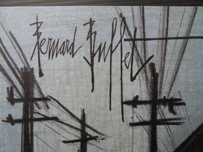 Bernard BUFFET - L’entrée du village, 1967, Lithographie originale signée 2