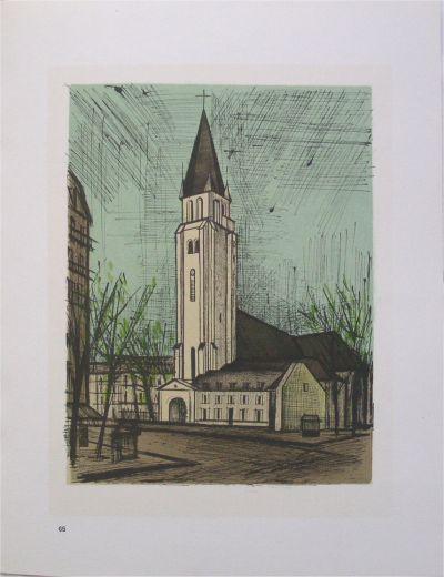 Bernard BUFFET - 3 lithographies - Monuments  #1967 2