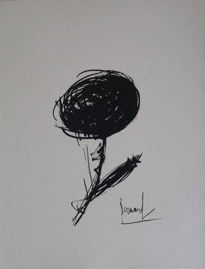 Bernard BUFFET - La rose noire  Lithographie signée 2