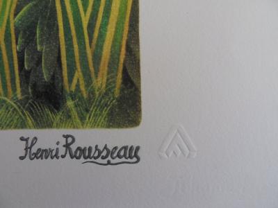 Le Douanier ROUSSEAU (Henri) : Charmeuse de serpent - LITHOGRAPHIE Originale signée #1976 2