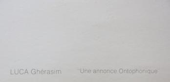 Ghérasim LUCA - Une annonce Ontophonique, Offset original, signé 2