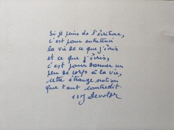 Eddy DEVOLDER - Motif bleu, Sérigraphie 2