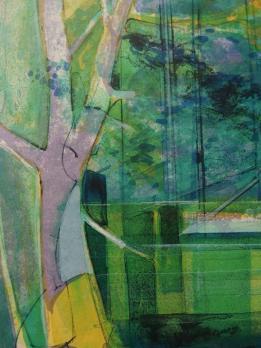 Camille HILAIRE - Un lac en pleine forêt, Lithographie signée 2