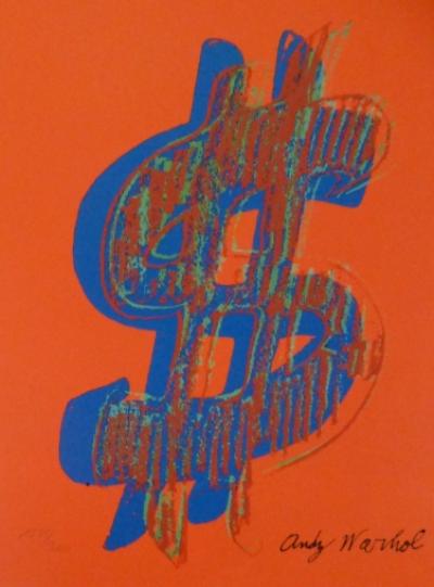 Andy WARHOL (d’après) - Dollar Sign Red, 1981, Lithographie 2