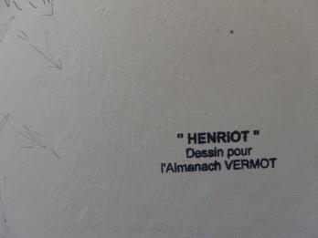 Henri MAIGROT, dit HENRIOT - Femme couverte de son mystère, Dessin à l’encre signé 2