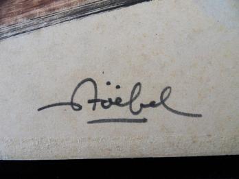 Edgar STOEBEL - Figurasynthèse : Bateau-Livre ivre , Tableau original signé 2