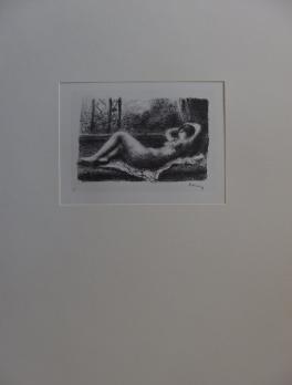 Pierre Auguste RENOIR (d’après) - Nu couché, Lithographie signée 2