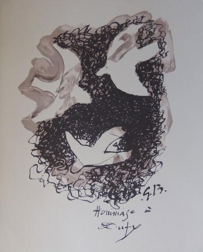 Georges BRAQUE - Composition aux oiseaux, Lithographie signée 2