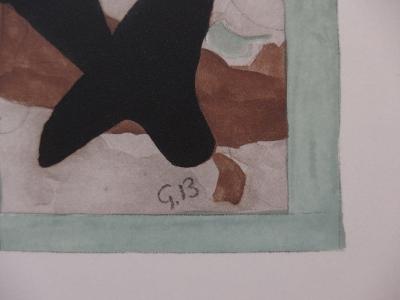 Georges BRAQUE : Oiseau en vol, Gravure originale Signée 2