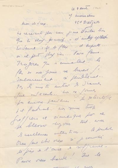 Louis-Ferdinand CELINE - Exil, 1947 - Lettre autographe signée 2