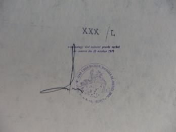 Salvador Dali : Le système caga y menja, gravure originale, signée 2