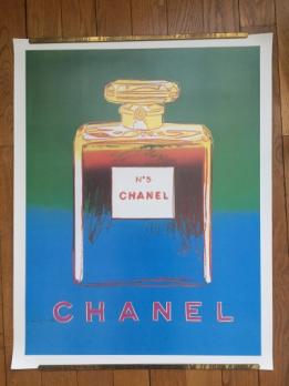 ANDY WARHOL (d’après) - Affiche Chanel No5 bleu 2