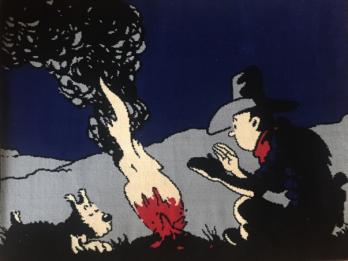 Georges Remi (Hergé) - Tapis Axis Tintin en Amérique 2