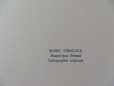 Marc Chagall : Bouquet pour Fernand, Lithographie originale 2