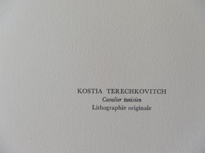 Kostia TERECHKOVITCH : Cavalier tunisien, Lithographie originale 2