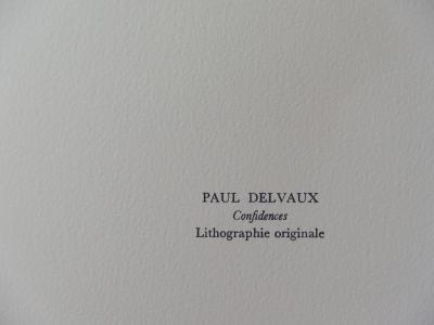Paul DELVAUX : Confidences , Lithographie originale 2