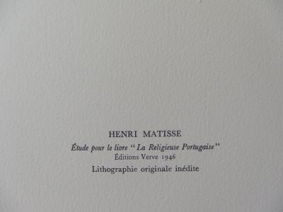 Henri MATISSE : Etude pour le livre 