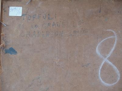 Louis TOFFOLI : Vieille rue à Ibdes, Tableau original signé - Encadré 2