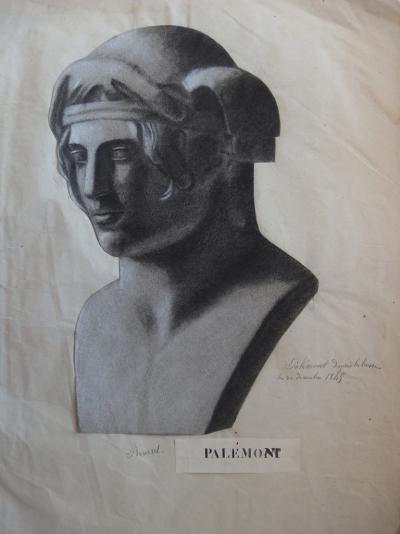 Charles Roussel - Palémont - dessin original signé 2
