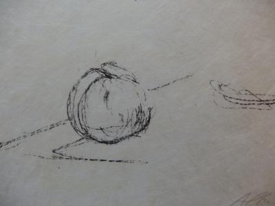 Alberto GIACOMETTI : Pomme endormie, Lithographie originale signée au crayon 2