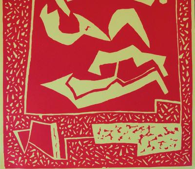 Alberto MAGNELLI : Trois nus couchés, gravure originale - 1959 2